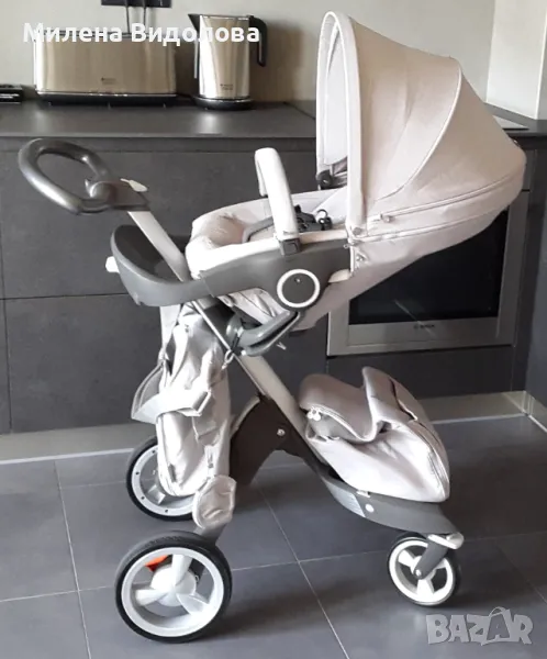 Количка Stokke® Xplory®, Столче за кола + база BeSafe Modular IsoFix, снимка 1