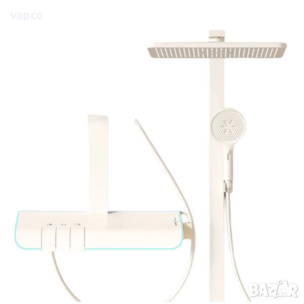 Модерен интелигентен душ с дисплей и LED подсветка, снимка 1