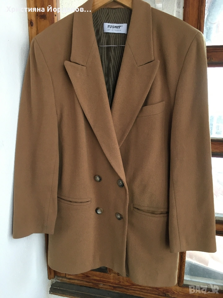 Вълнено палто, тип сако 42(Л/ХЛ), снимка 1