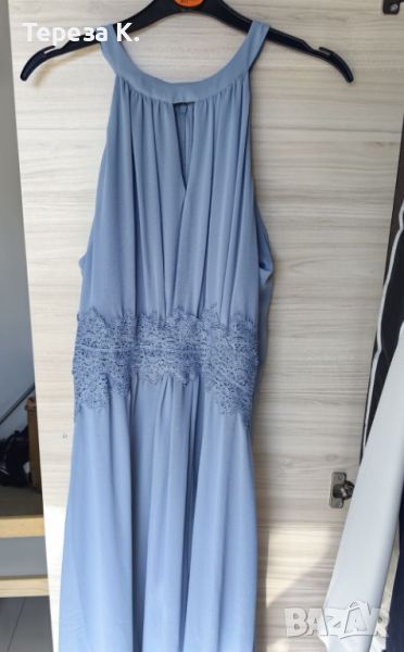Дълга официална рокля VILA, синя, размер 40, снимка 1