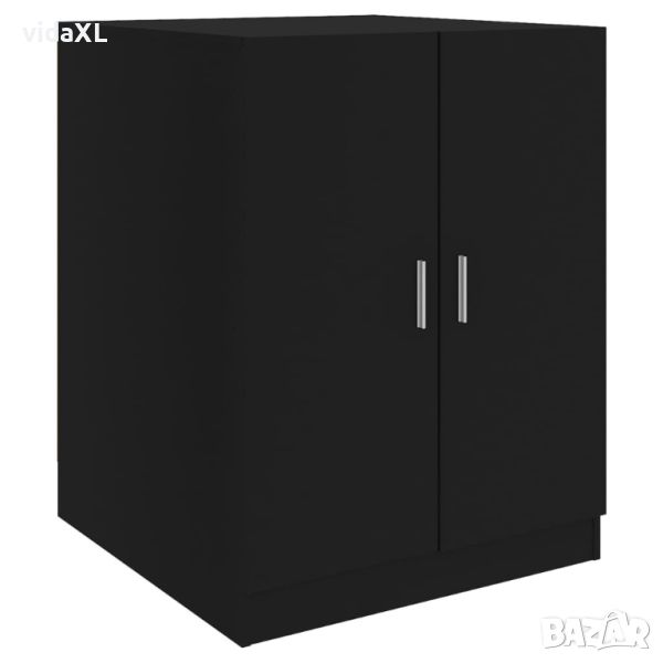 vidaXL Шкаф за пералня, черен, 71x71,5x91,5 см(SKU:808396, снимка 1