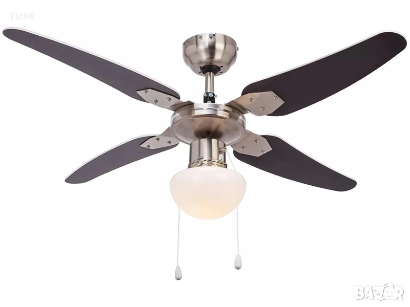 НОВ! Вентилатор за таван с LED лампа, снимка 1