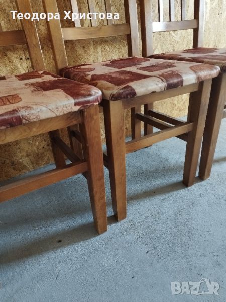Дървени столове масив 4броя, снимка 1