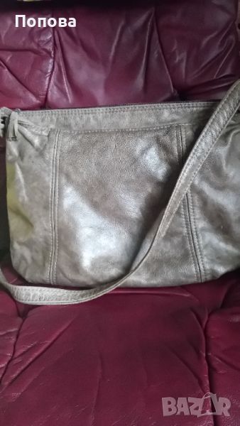 Голяма маркова чанта естествена кожа, снимка 1