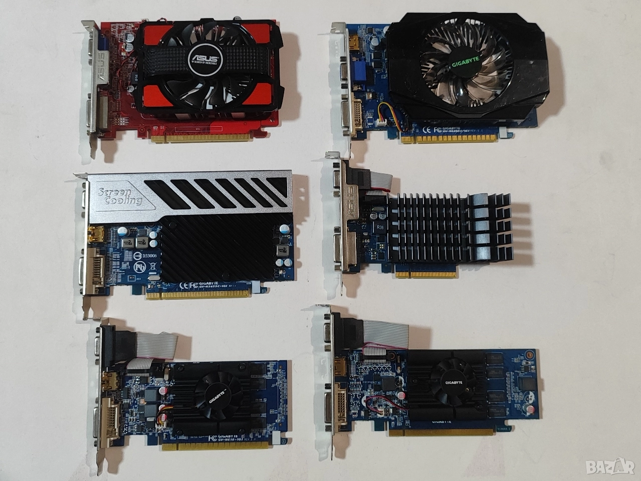 Видео карти ASUS GIGABYTE PCI-e, снимка 1