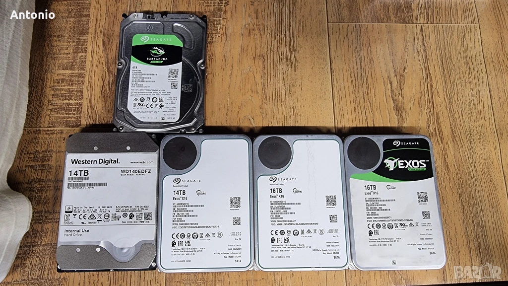 Твърд диск HDD hard disk Seagate 3.5 inch 6TB 14TB 16TB, снимка 1