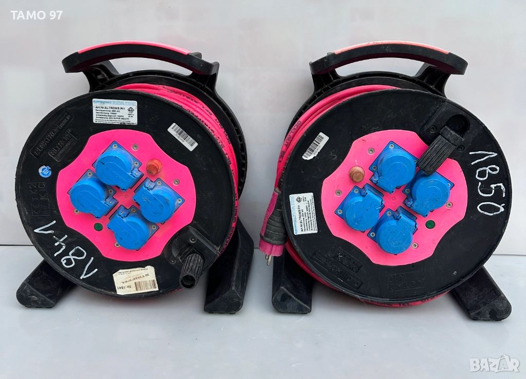 Elektron Berlin Eltrom - Качествени немски удъджители макара 40м 3x2.5mm², снимка 1