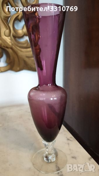 Стъклена ваза. , снимка 1