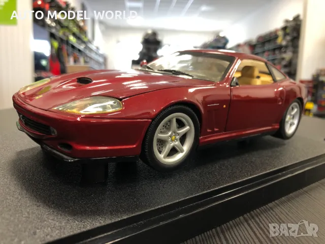 Метална колекционерска количка HOT WHEELS FERRARI 550 MARANELLO 1:18, снимка 1 - Колекции - 47123294