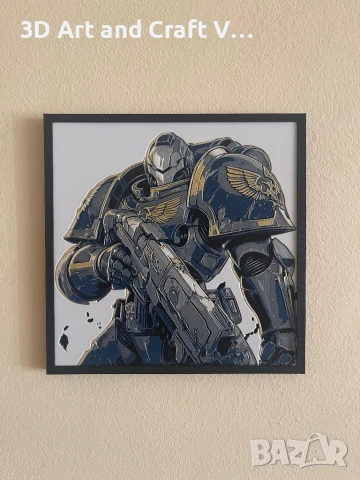 Релефна картина Space Marine – Warhammer 40K, снимка 2 - Картини - 50986682