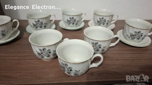 8бр порцеланови чаши за чай Китка , снимка 9 - Чаши - 50195952