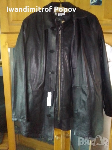 Продавам луксозно ново кожено яке тип сако с две лица