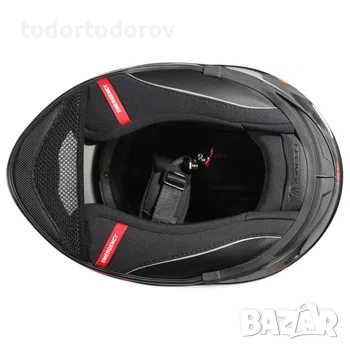 Мото каска за мотор Scorpion EXO 491 Spector Black/BLue,очила 318.80 лв. / 163 €, снимка 2 - Аксесоари и консумативи - 54164207