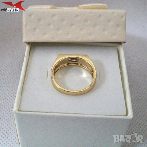 Пръстен с 14К златно покритие 224845, снимка 2 - Пръстени - 53411038
