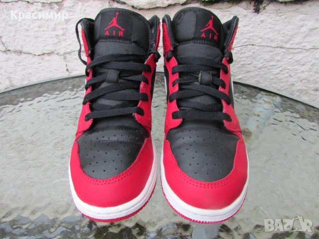 Маратонки Nike Air Jordan 1 Mid, снимка 3 - Детски маратонки - 52523506