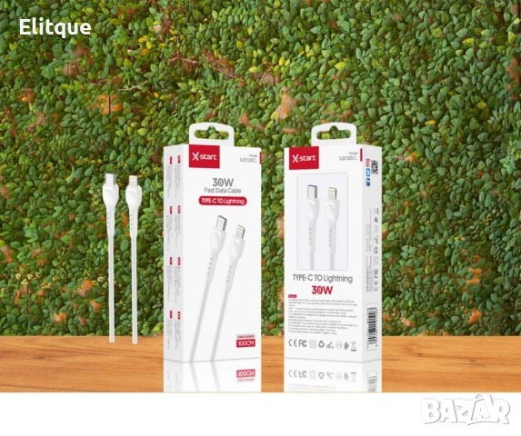 Кабел за бързо зареждане, SJX315CL, 30W , 100cm ,type C to lighthning, снимка 3 - Друга електроника - 52840125