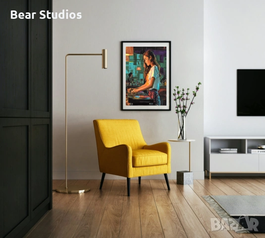 Постер / плакат, матов - DJ girl, снимка 2 - Картини - 53219307