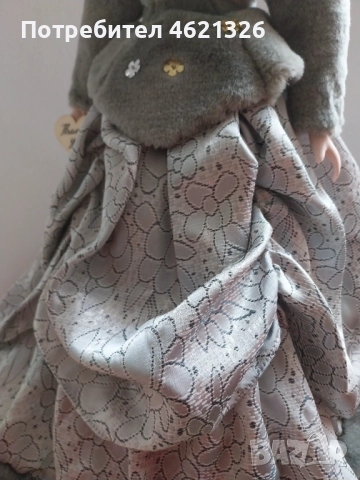 Колекционерска порцеланова кукла винтидж стил нова за декорация, снимка 7 - Декорация за дома - 52043243