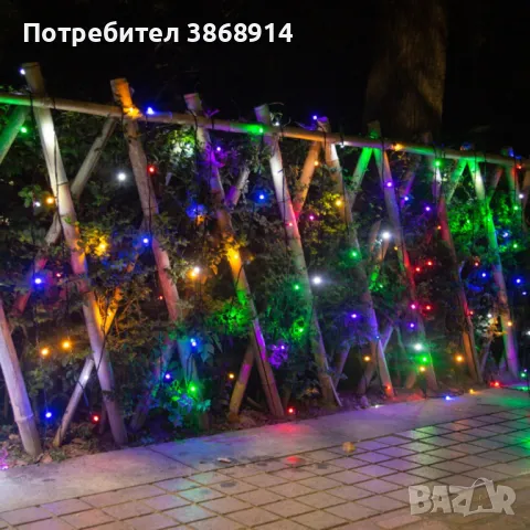 Коледни LED лампички 50метра - Водоустойчиви, снимка 2 - Други - 47524386