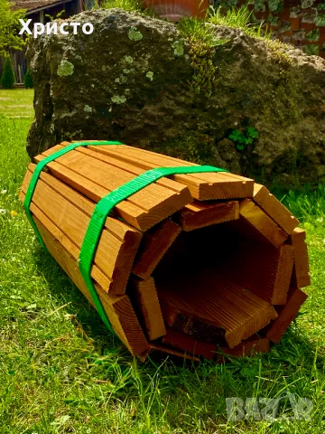 Дървена градинска пътека от импрегниран декинг, снимка 2 - Декорация за дома - 50179722