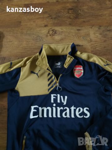 Puma 2015-16 Arsenal 1/4 Zip Training Top - мъжка футболна блуза М, снимка 8 - Спортни дрехи, екипи - 45829883