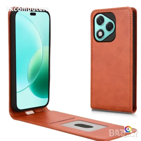 Honor 400 Lite Flip3 Magnetic Кожен Калъф и Скрийн Протектор, снимка 7 - Калъфи, кейсове - 50030598