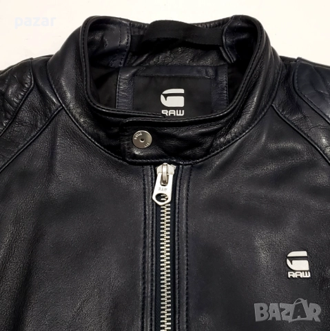 G-STAR Motac-O Biker Оригинално Кожено Мъжко Яке М, снимка 8 - Якета - 51945177