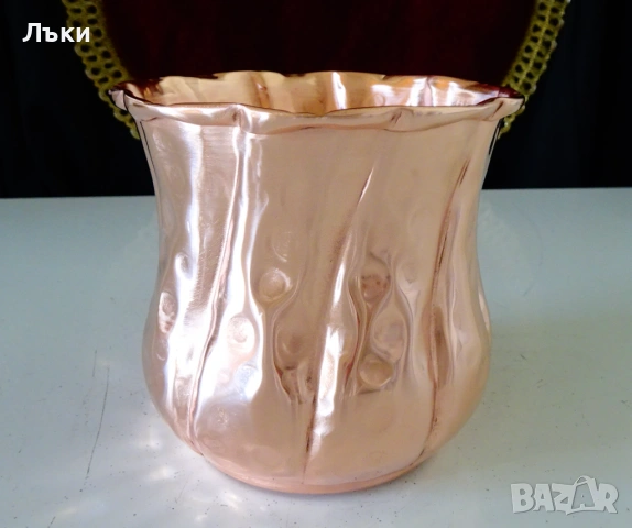 Медна чаша,медна халба,чиста червена мед 600 мл