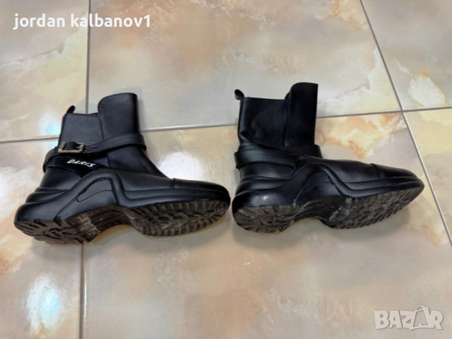 Подарявам - дамски черни кожени боти Дарис Daris номер - 36 стелка -23см., снимка 3 - Дамски боти - 53806270