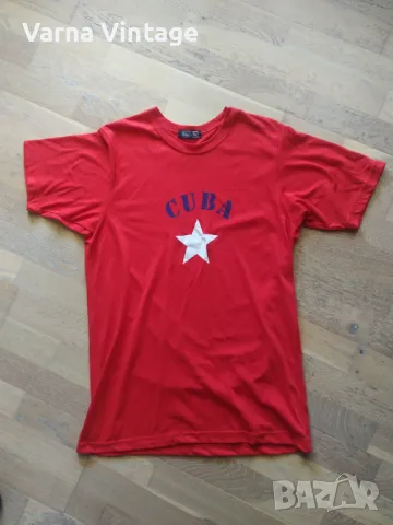 Тениска CUBA. размер L. Blu Caribe