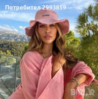 шапка JACQUEMUS Le Bob Artichaut bucket hat, снимка 16 - Шапки - 53504982