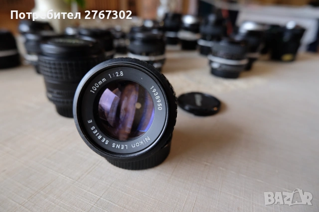 Nikon Series E 100mm f2.8 Lens. Nikon 1938950., снимка 2 - Обективи и филтри - 53595684