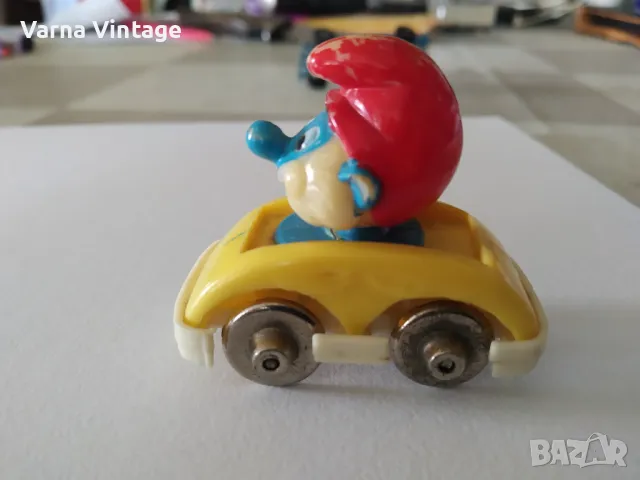 Колекционерска количка ESCI - PEYO - PUFFI-SMURFS- AUTO GRANDE PUFFO 1983 г., снимка 2 - Колекции - 47201472