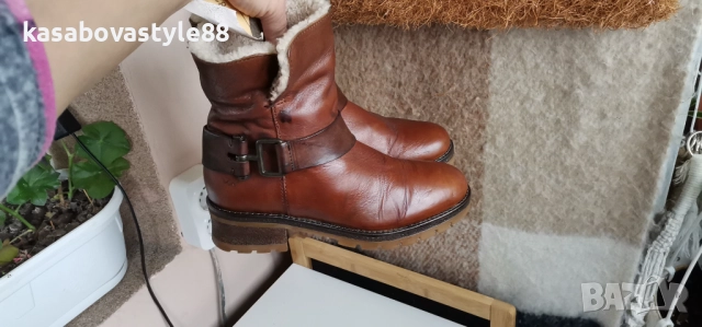 Ботуши Via естествена кожа , снимка 6 - Дамски боти - 52877493