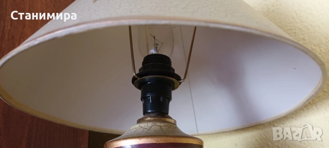 нощна лампа - ретро, снимка 2 - Настолни лампи - 53396293