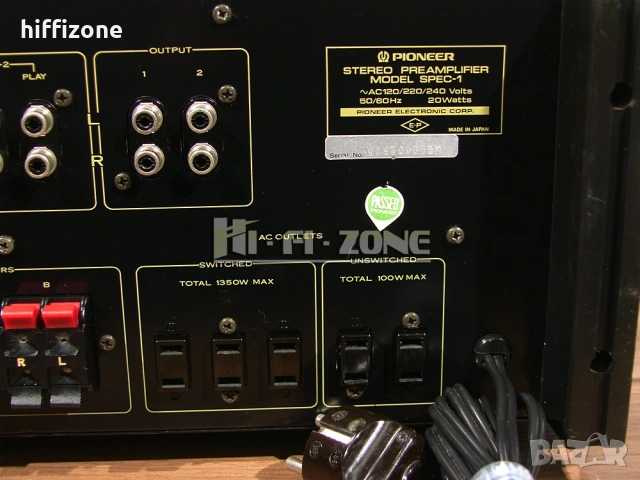  Предусилвател Pioneer spec-1 /1 , снимка 8 - Ресийвъри, усилватели, смесителни пултове - 53694149