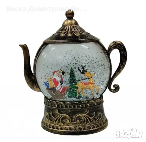 Коледен вълшебен чайник , снимка 2 - Декорация за дома - 47306923