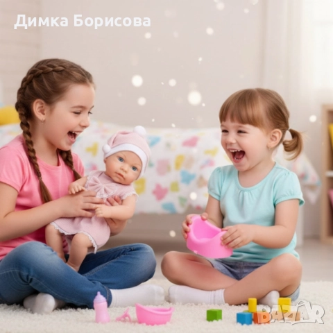 Реалистична кукла бебе Little Mommy с аксесоари - 39см, снимка 3 - Кукли - 52330040