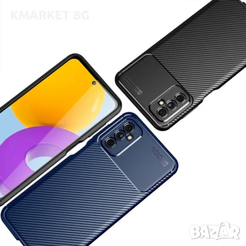 Samsung Galaxy M52 5G Удароустойчив Carbon Fiber Калъф и Протектор, снимка 1 - Калъфи, кейсове - 48480924