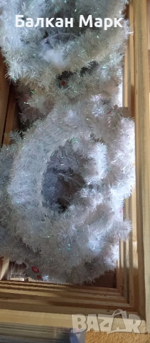 ❄️✨ Елегантен коледен венец за врата – 40 см ✨❄️, снимка 2 - Декорация за дома - 51909966