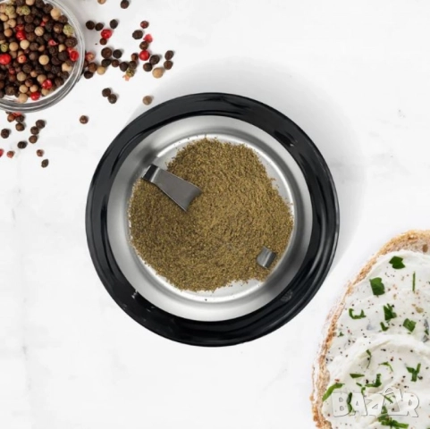 Кафемелачка Taurus AROMATIC – 150W, 50 г капацитет, неръждаема стомана, снимка 5 - Друга електроника - 51922712