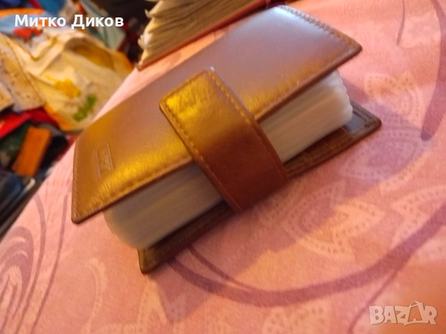 Визитници Арт 3 броя естествена кожа, снимка 4 - Портфейли, портмонета - 53900963