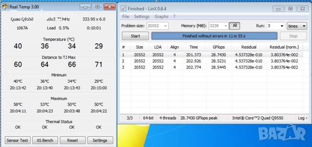 Q9550 SLB8V E0 // Q9400 SLB6B // AMD FX 6300, снимка 4 - Процесори - 37055971