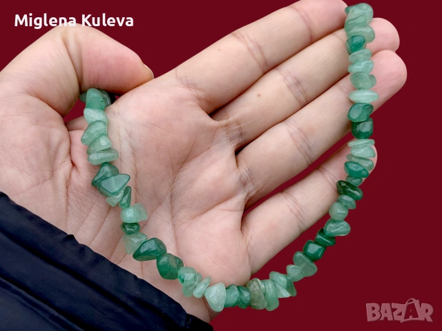 Колие с естествен камък Авантюрин