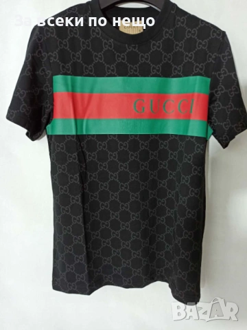 Gucci Мъжка Тениска👕Мъжка Блуза С Къс Ръкав - Различни Цветове Код Urban25, снимка 2 - Тениски - 53667465