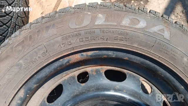 175/65R14 ЕТ45 6J 4x100 Зимни гуми с железни джанти, снимка 3 - Гуми и джанти - 46982681