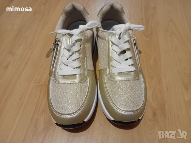 Нови маратонки бледо-златисти, снимка 5 - Маратонки - 51914804