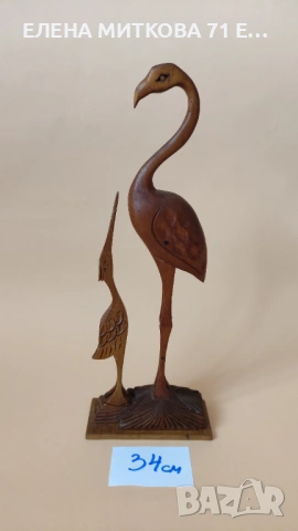 Дървени фигури на птици -ръчна изработка, снимка 6 - Други ценни предмети - 53788121