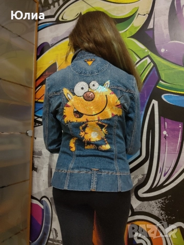 GUESS дънково с нашивка, снимка 2 - Якета - 51690790