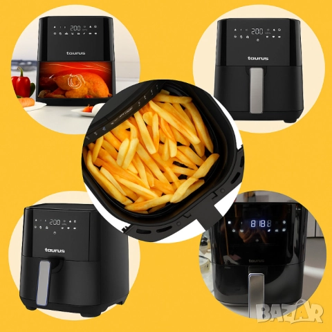 Taurus Living Essentials – фритюрник с горещ въздух (Air Fryer), 5L, 1450W, снимка 6 - Друга електроника - 51895286